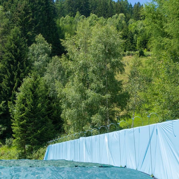 Fahrsilo mit Blue9 Silofolie und SiloClip